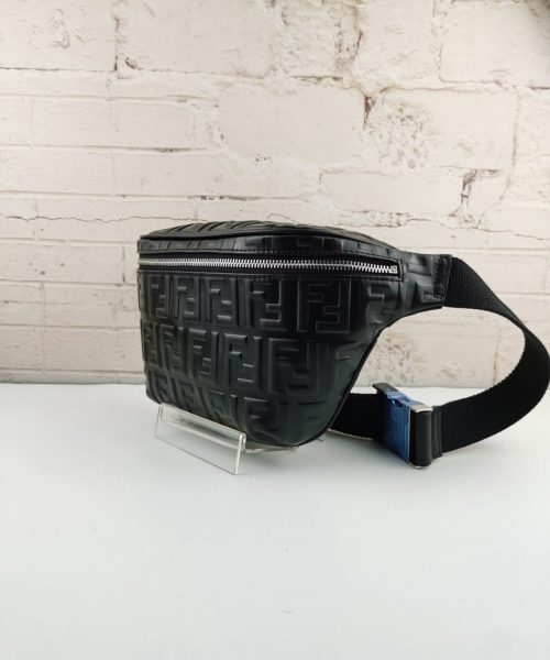 1:1 Replica Fendi Belt Bag Black For Men, Men's Bags 18.1in/46cm FF 7VA434A72VF0GXN