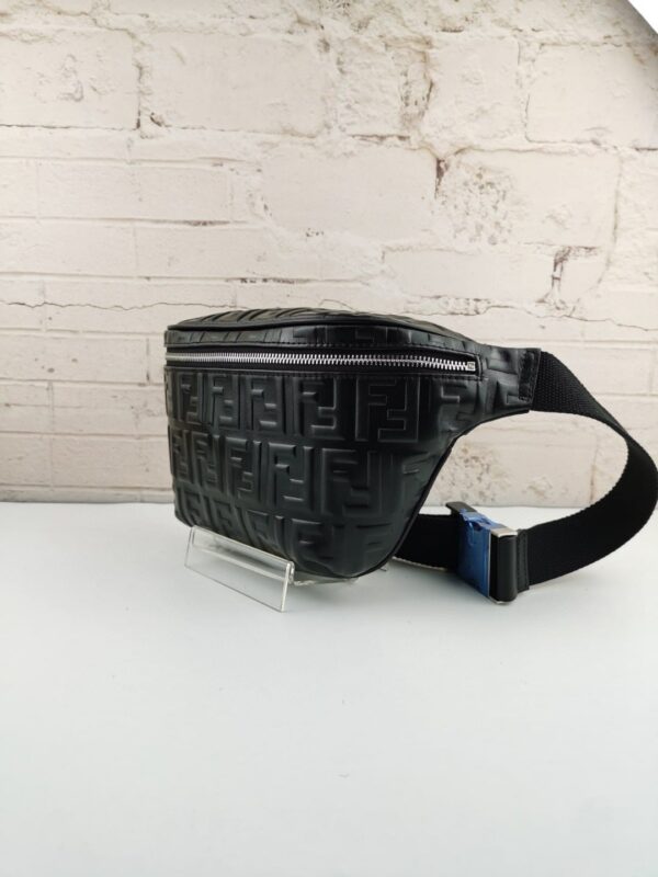 1:1 Replica Fendi Belt Bag Black For Men, Men's Bags 18.1in/46cm FF 7VA434A72VF0GXN