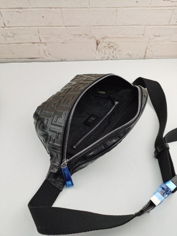 1:1 Replica Fendi Belt Bag Black For Men, Men's Bags 18.1in/46cm FF 7VA434A72VF0GXN