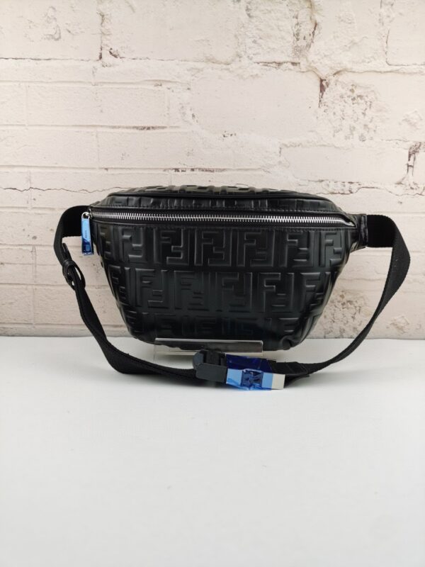 1:1 Replica Fendi Belt Bag Black For Men, Men's Bags 18.1in/46cm FF 7VA434A72VF0GXN