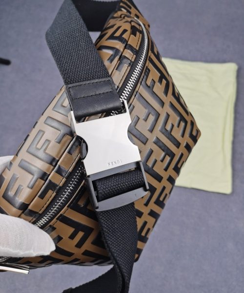 1:1 Replica Fendi Belt Bag Brown For Men, Men's Bags 18.1in/46cm FF 7VA434A5PJF0H3C
