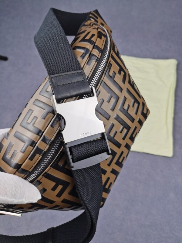 1:1 Replica Fendi Belt Bag Brown For Men, Men's Bags 18.1in/46cm FF 7VA434A5PJF0H3C