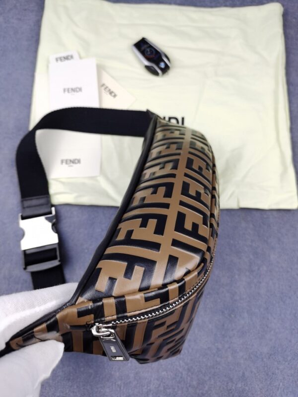 1:1 Replica Fendi Belt Bag Brown For Men, Men's Bags 18.1in/46cm FF 7VA434A5PJF0H3C