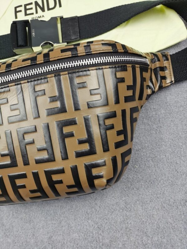 1:1 Replica Fendi Belt Bag Brown For Men, Men's Bags 18.1in/46cm FF 7VA434A5PJF0H3C