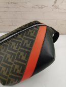 1:1 Replica Fendi Belt Bag Khaki/Orange For Men, Men's Bags 18.1in/46cm FF 7VA434