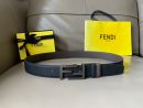 1:1 Replica Fendi Belt Black FF, Women Belt 7C034470