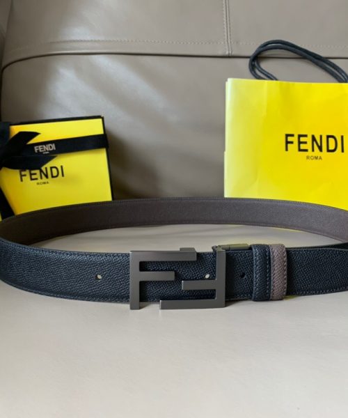 1:1 Replica Fendi Belt Black FF, Women Belt 7C034470
