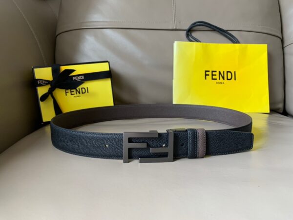 1:1 Replica Fendi Belt Black FF, Women Belt 7C034470
