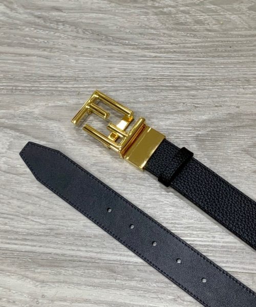 1:1 Replica Fendi Belt Black FF Women Belt 7C034470JF05TC