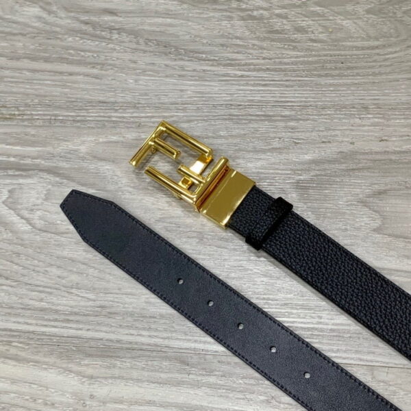 1:1 Replica Fendi Belt Black FF Women Belt 7C034470JF05TC