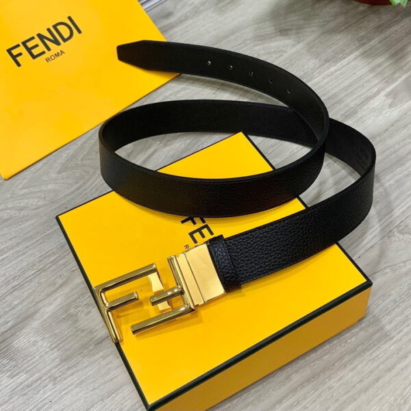 1:1 Replica Fendi Belt Black FF Women Belt 7C034470JF05TC