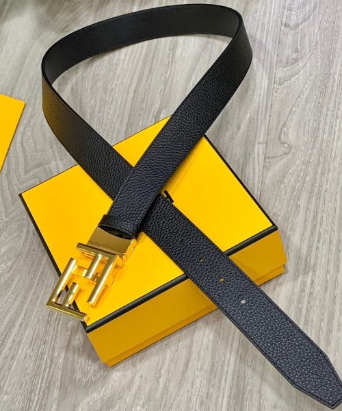 1:1 Replica Fendi Belt Black FF Women Belt 7C034470JF05TC