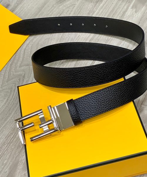 1:1 Replica Fendi Belt Black FF Women Belt 7C034470JF0GXN