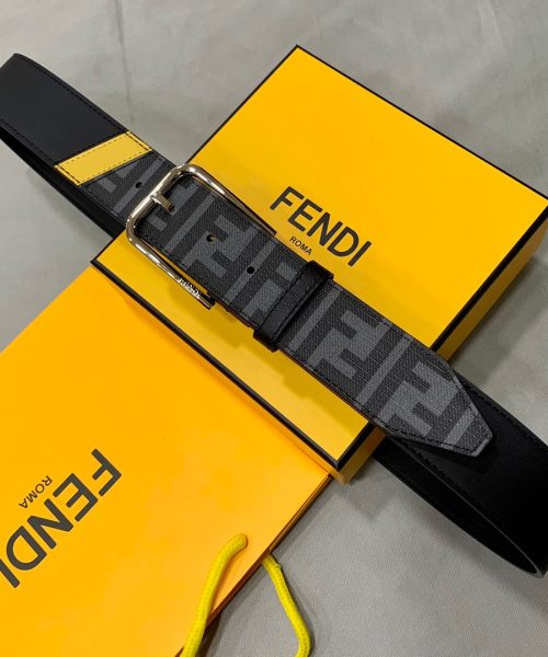 1:1 Replica Fendi Belt Black FF Women Belt 7C0400A9XSF0R2A