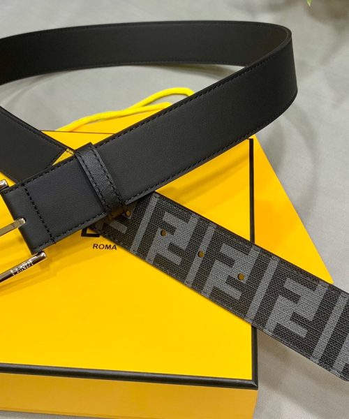 1:1 Replica Fendi Belt Black FF Women Belt 7C0400A9XSF0R2A