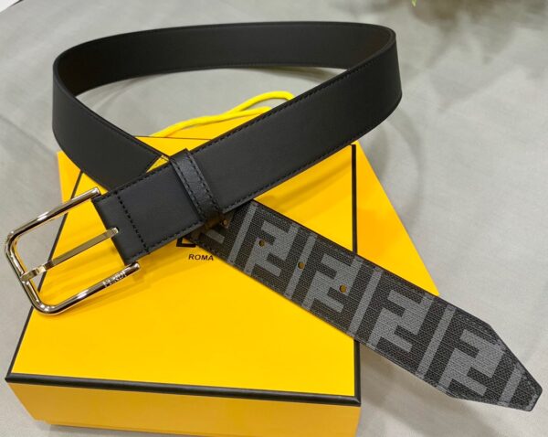 1:1 Replica Fendi Belt Black FF Women Belt 7C0400A9XSF0R2A