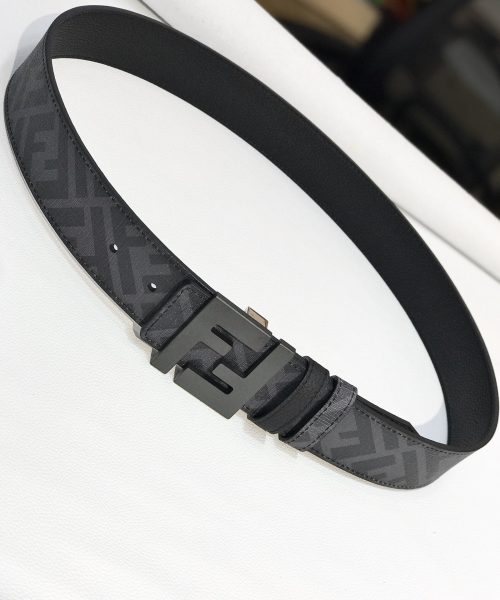 1:1 Replica Fendi Belt Black FF, Women Belt 7C0432AH8YF0QA1