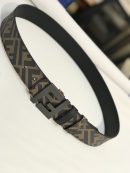 1:1 Replica Fendi Belt Black FF, Women Belt 7C0432AH8YF1FMW
