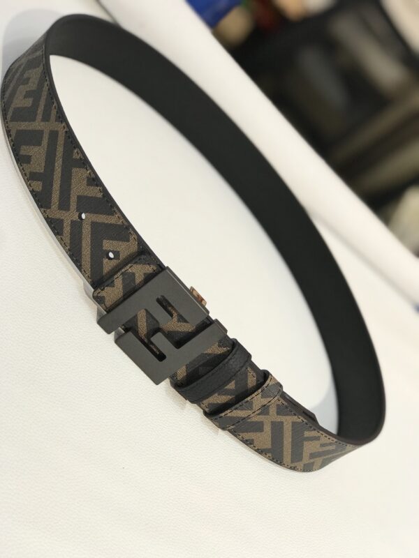 1:1 Replica Fendi Belt Black FF, Women Belt 7C0432AH8YF1FMW