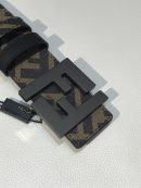1:1 Replica Fendi Belt Black FF, Women Belt 7C0432AH8YF1FMW