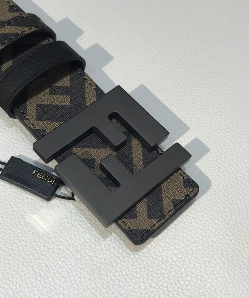 1:1 Replica Fendi Belt Black FF, Women Belt 7C0432AH8YF1FMW