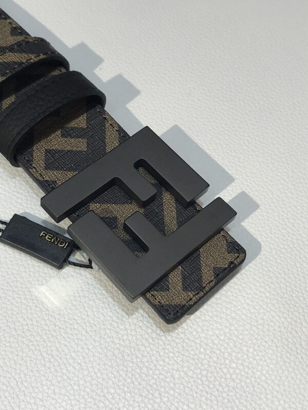 1:1 Replica Fendi Belt Black FF, Women Belt 7C0432AH8YF1FMW
