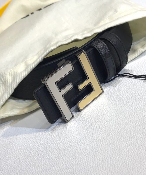 1:1 Replica Fendi Belt Black FF Women Belt 7C0465