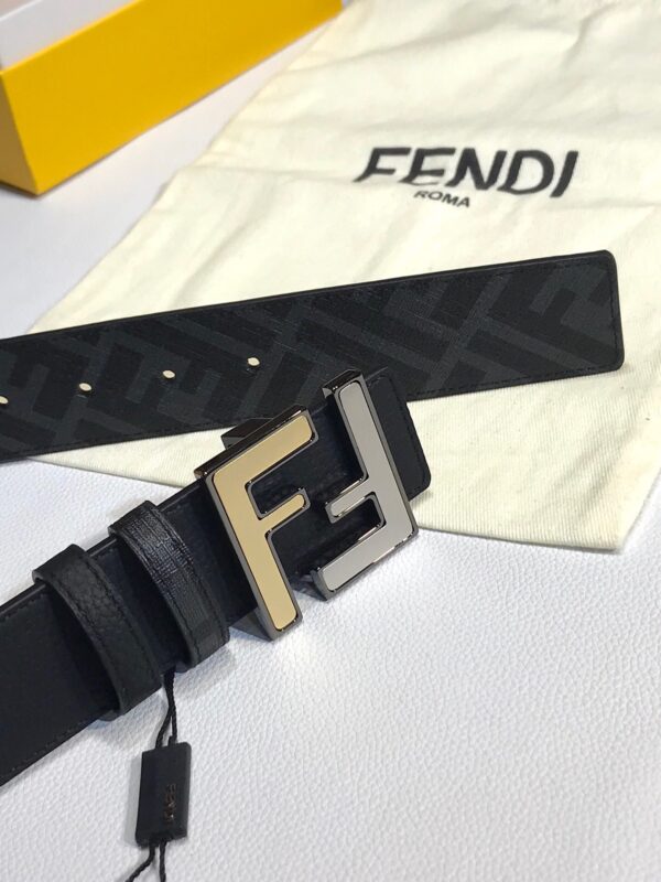 1:1 Replica Fendi Belt Black FF Women Belt 7C0465
