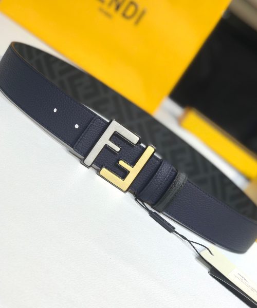 1:1 Replica Fendi Belt Black FF Women Belt 7C0465