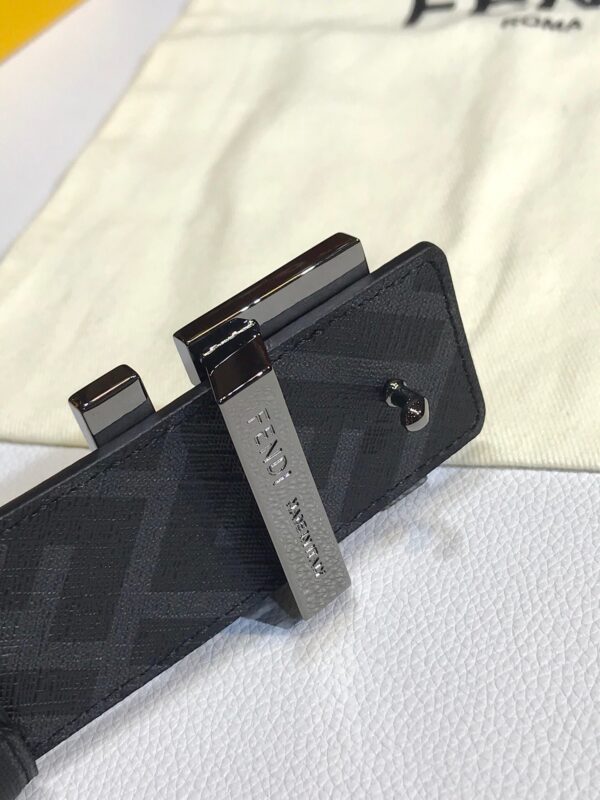 1:1 Replica Fendi Belt Black FF Women Belt 7C0465