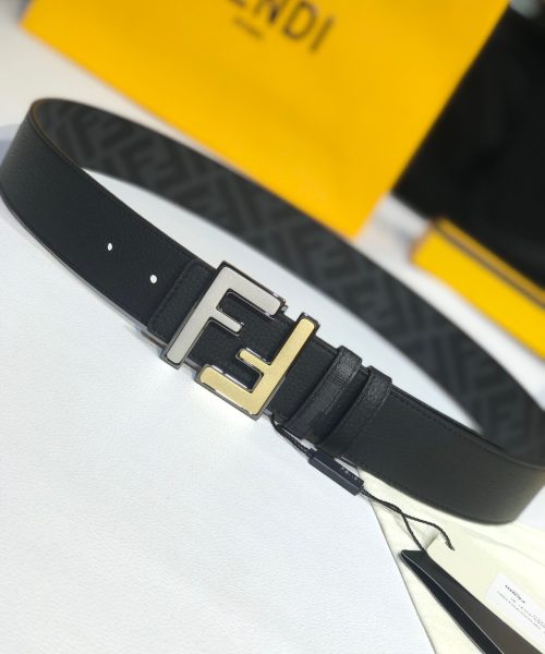 1:1 Replica Fendi Belt Black FF Women Belt 7C0465