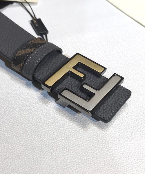 1:1 Replica Fendi Belt Black FF Women Belt 7C0465