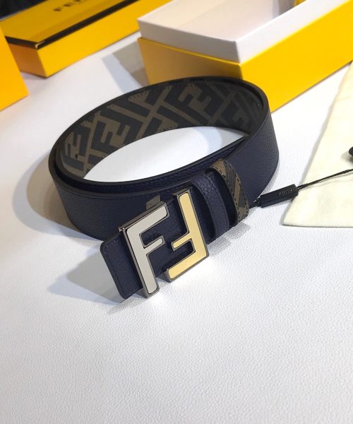 1:1 Replica Fendi Belt Blue FF Women Belt 7C0465AFF1F1G8E
