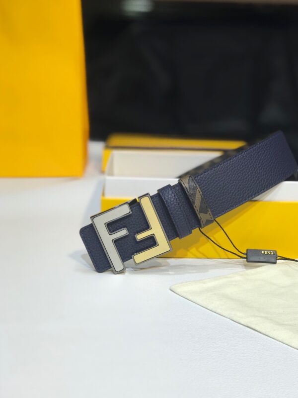 1:1 Replica Fendi Belt Blue FF Women Belt 7C0465AFF1F1G8E