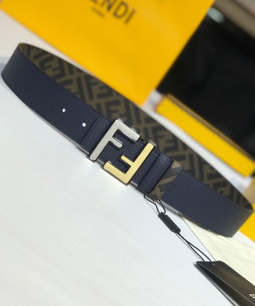 1:1 Replica Fendi Belt Blue FF Women Belt 7C0465AFF1F1G8E