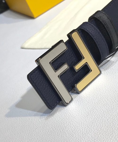 1:1 Replica Fendi Belt Blue FF Women Belt 7C0465AFF1F1G8E