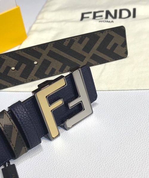 1:1 Replica Fendi Belt Blue FF Women Belt 7C0465AFF1F1G8E