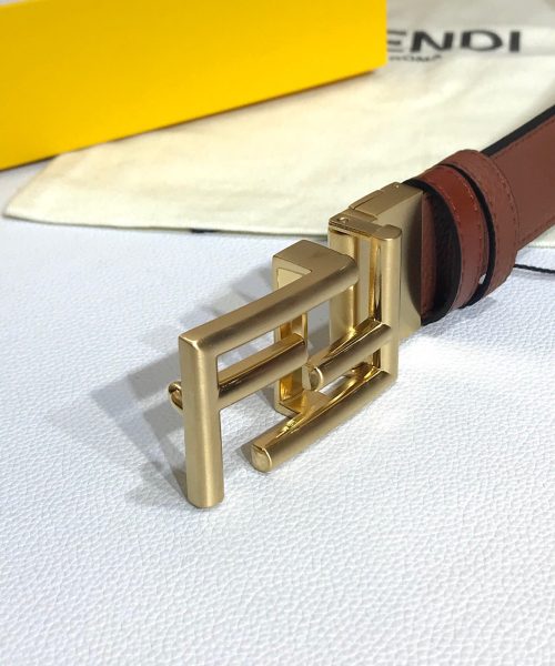 1:1 Replica Fendi Belt Brown FF Women Belt 7C034470