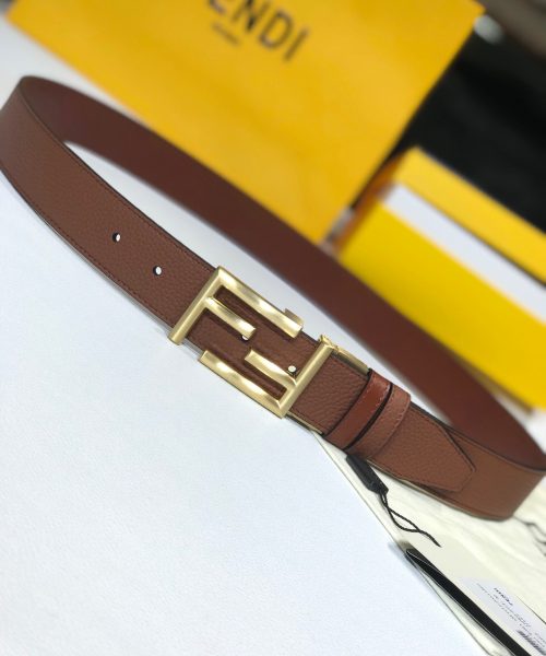 1:1 Replica Fendi Belt Brown FF Women Belt 7C034470