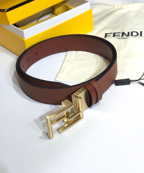 1:1 Replica Fendi Belt Brown FF Women Belt 7C034470