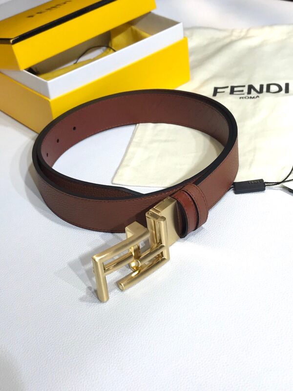 1:1 Replica Fendi Belt Brown FF Women Belt 7C034470