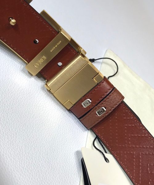 1:1 Replica Fendi Belt Brown FF Women Belt 7C034470