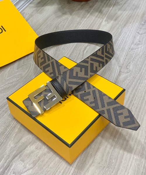 1:1 Replica Fendi Belt Grey FF, Women Belt 7C0465AFF1F1G8C