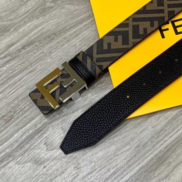1:1 Replica Fendi Belt Grey FF, Women Belt 7C0465AFF1F1G8C