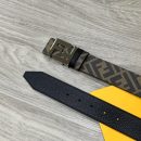 1:1 Replica Fendi Belt With Double F Brown For Women, Women Belt
