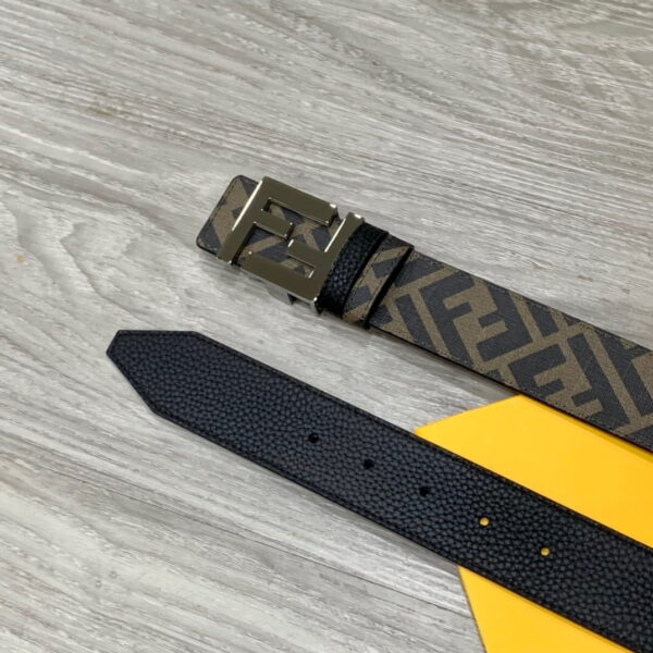 1:1 Replica Fendi Belt With Double F Brown For Women, Women Belt