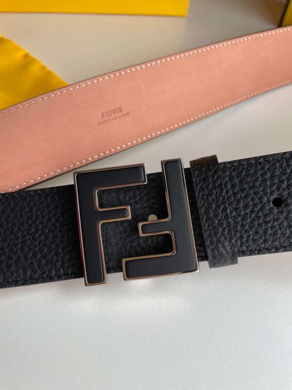 1:1 Replica Fendi Belt With Double F Buckle Black For Women, Women Belt