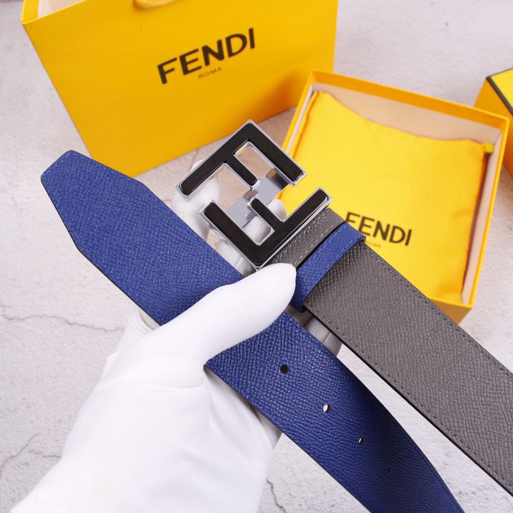 1:1 Replica Fendi Belt With Double F Buckle Black For Women, Women Belt - Image 5