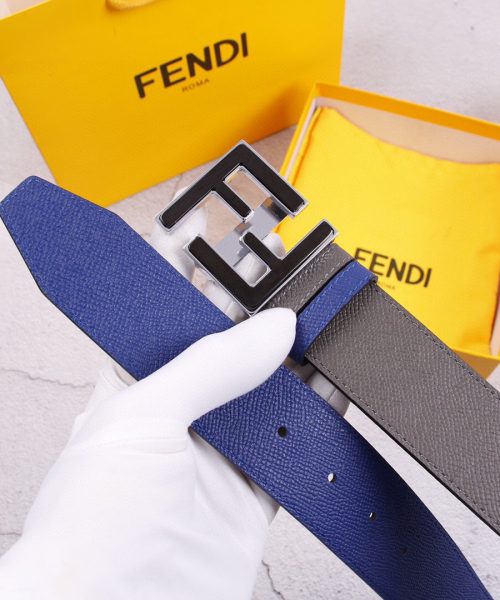 1:1 Replica Fendi Belt With Double F Buckle Black For Women, Women Belt