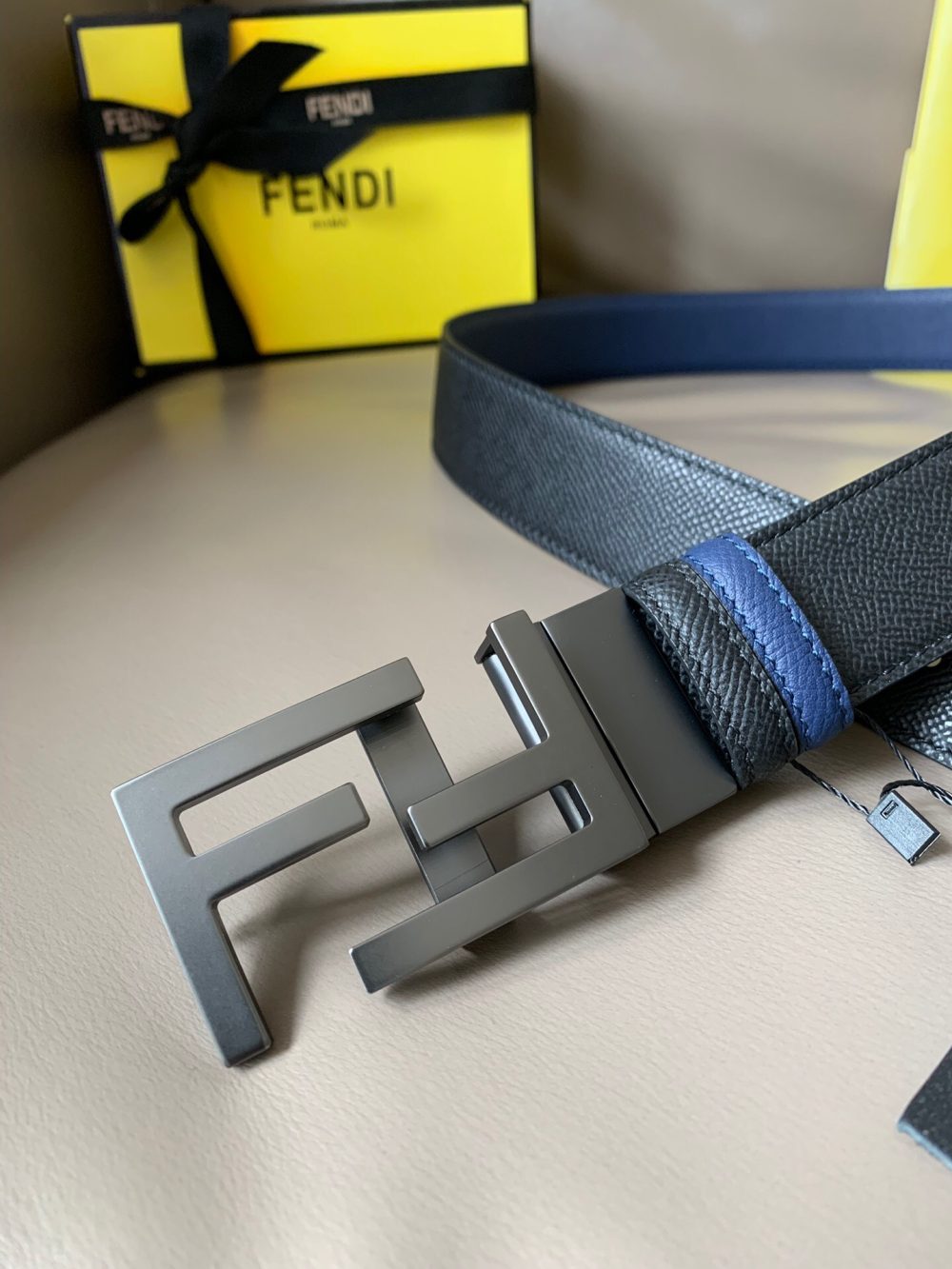 1:1 Replica Fendi Belt With Double F Buckle Black For Women, Women Belt - Image 3